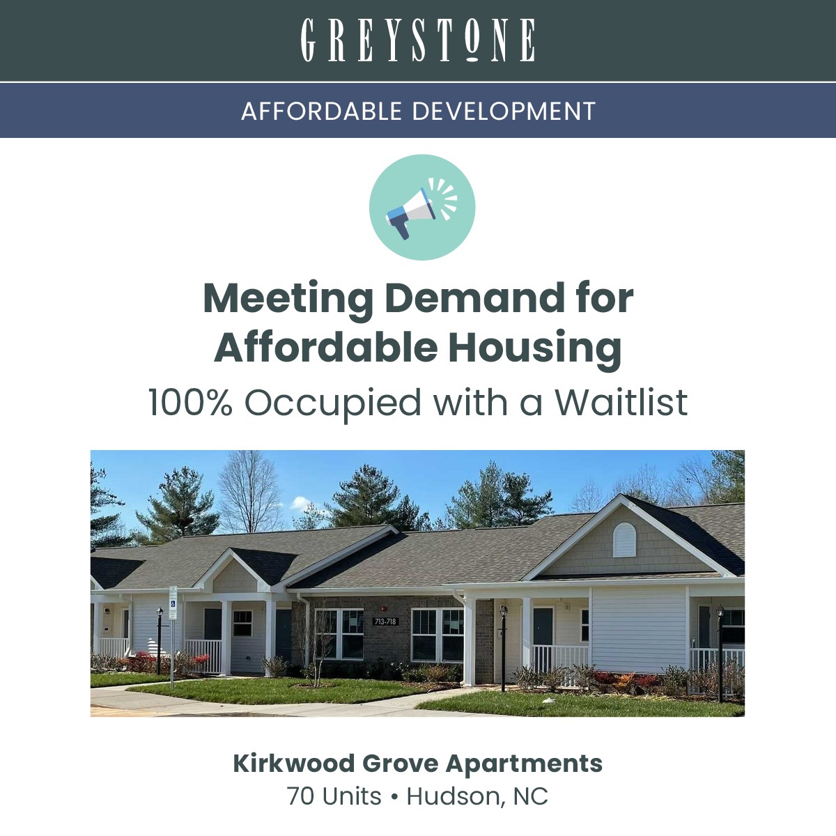 Greystone Continues to Meet Crucial Need for Affordable Housing